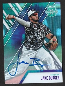 2017 Panini Elite Extra Edition Jake Burger RC /10 Aspirations Tie-Dye Auto - Picture 1 of 2