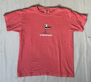 Rehoboth Beach Shirt Youth Medium Girls Pink Seagull Delaware Comfort Colors - Picture 1 of 5