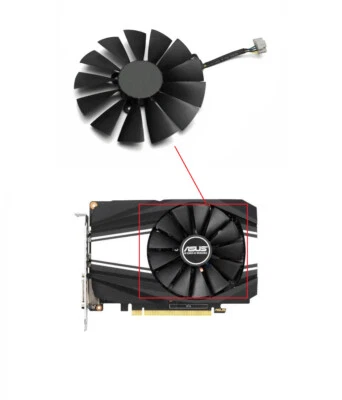 Cooling Fan For ASUS PH-GTX 1660 TI PH-GTX1660TI-6G RTX2060 ITX 96MM  6pin - Image 1 of 4