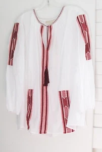 MICHAEL Michael Kors Womens Plus Size Embroidered Peasant Top Multi Sz 0X - NWT - Picture 1 of 1