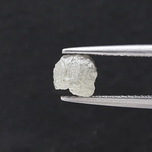 DIAMANTE DE MINA DE TIERRA 0,90 TCW COLOR BLANCO LECHOSO FORMA IRREGULAR NATURAL PARA JOYERÍA - Imagen 1 de 12