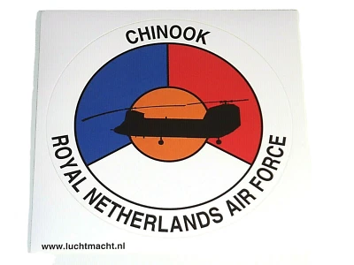 ROYAL NETHERLANDS AIR FORCE MILITARY AIRSHOW AUFKLEBER STICKER CH-47 CHINOOK - Bild 1 von 3