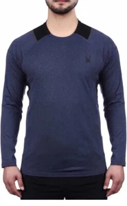 Spyder Active Long Sleeve Athletic Shirt ProWeb Blue Mens NEW Multiple sizes - Picture 1 of 6