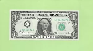 1963 ..UNCIRC 1 $ L 0061 2527 A .... 1963 1 $ L-A NICE NOTE FRN - Bild 1 von 2