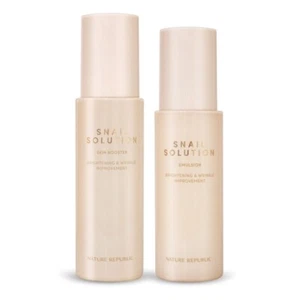 NATURE REPUBLIC Snail Solution Skin Booster Emulsion Serum Cream Foam Cleanser - Picture 1 of 52