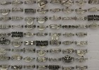 35pcs Wholesale Lots Womens Mixed Style Clear Rhinestone Lady's Rings