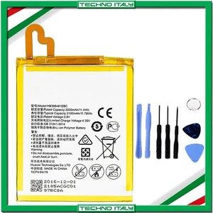 Batteria HUAWEI G8 G8X Honor 5X Ascend G7 Plus 3000mah HB396481EBC+KIT SMONTAGGI - Foto 1 di 3