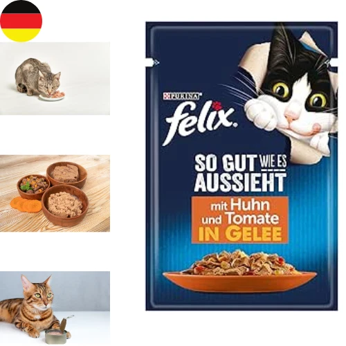 FELIX Katzenfutter nass in Gelee mit Huhn & Tomate 26 x 85g - Bild 1 von 1