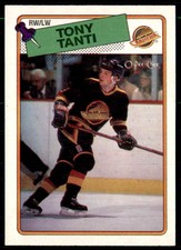 1988-89 O-Pee-Chee Tony Tanti Vancouver Canucks #82