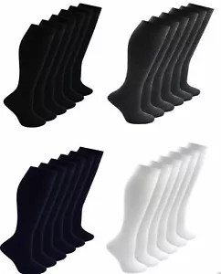 Paquete de 1-24 calcetines uniformes al tobillo 100 % algodón premium para hombre mujer mujer dama - Imagen 1 de 4