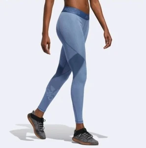 Women's Adidas Alpha Skin Leggings Gym Run Casual UK XXS - 2XL - Picture 1 of 8