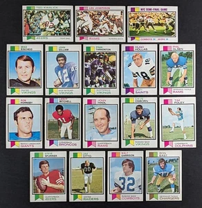 1974 Topps Football Set Break 17 Cards - Picture 1 of 3