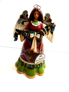 Jim Shore Glorious Garland Christmas Angel Figurine 2011 Heartwood Creek - Picture 1 of 8