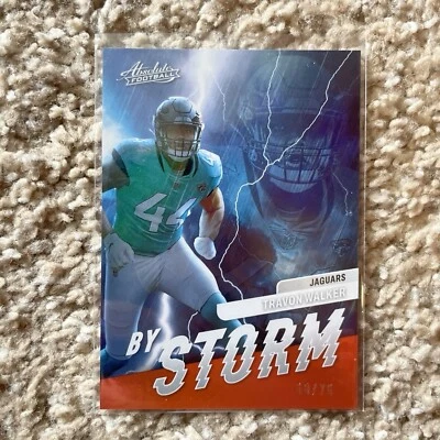 2022 Panini Absolute - By Storm Spectrum Orange #BST-17 Travon Walker /75 (RC) - Image 1 of 2