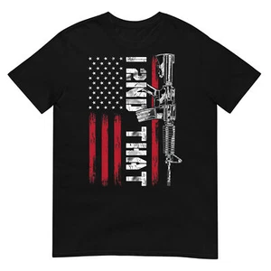 I 2nd That Second Amendment Pro Gun American Flag Patriotic T-Shirt  - Picture 1 of 19