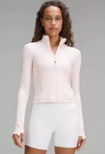 Lululemon Define Cropped Jacket - Brand New - Pink - UK 18 - Picture 1 of 8