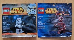 🌟NEW/SEALED🌟 Lego Star Wars 5002122 & 5002938 Minifigure Polybags🌟EXCLUSIVE🌟 - Picture 1 of 1