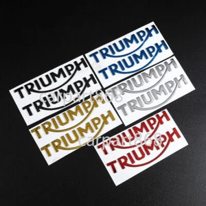 Motorcycle Fuel Tank Fairing Body Badge Decal 3D Sticker Emblem For Triumph #08 - Picture 1 of 17