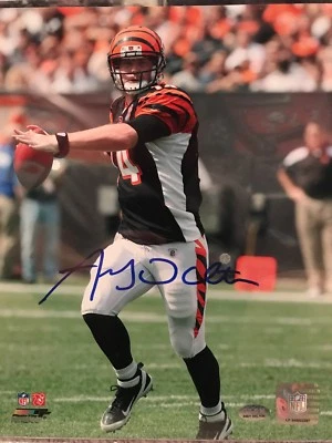 Foto GTSM assinada por Andy Dalton Cincinnati Bengals 8x10 - Imagem 1 de 4