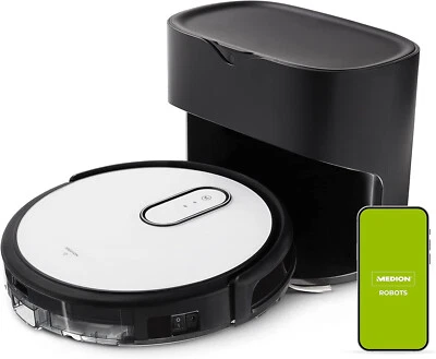 MEDION MD10916 S40 SAUGROBOTER MIT ABSAUGSTATION HEPA14 FILTER FERNBEDIENUNG - Bild 1 von 4