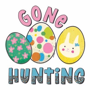 Easter Eggs Hunting Vinyl Sticker Wall Bedroom Gift Party Kids Nursery Car a265 - Picture 1 of 1