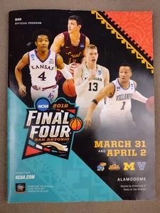 2018 Final Four NCAA Basketball Program San Antonio Alamodome - Picture 1 of 12
