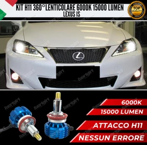 KIT FULL LED H11 360° GRADI PER LENTICOLARI LEXUS IS MK2 6000K 100% NO ERROR CAN - Picture 1 of 9