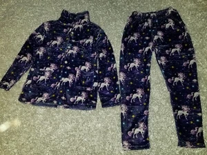 Girls/Teens New Purple Unicorn Design Pajamas Age 12-13Y - Picture 1 of 6