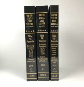 USCS Title 18 Appendix Sentencing Guidelines for US Courts 2019 US Code Service - Picture 1 of 4