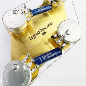 Gibson Les Paul 50's Wiring Harness 525k Pots - Next Gen Sozo Blue Caps - Picture 1 of 16