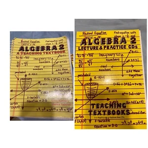 Algebra 2 Teaching Textbooks Spiral-bound & Lecture Practice CDs Complete Set - Picture 1 of 7