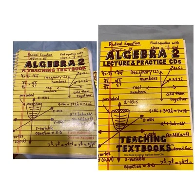 Algebra 2 Teaching Textbooks  Spiral-bound & Lecture Practice CDs Complete Set - Image 1 of 4