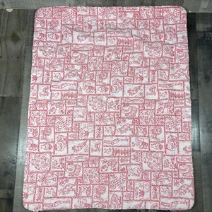 Vintage Playco Hawaii Hali'i Pepe baby blanket comforter cover red white animal - Picture 1 of 6