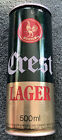 Crest Lager 500 Ml Beer Can Melbourne Australia Bottom Opened
