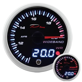 DEPO RACING Manometro Strumento 52mm DEPO Wideband AFR Stechiometrico Allarme Picco + SONDA