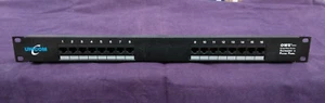 Unicom OWS+ Category 5 Patch Panel 16 Port T568B Wiring 18" Rack Ethernet RJ45 - Picture 1 of 5