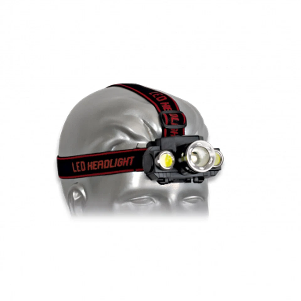 Linterna frontal de cabeza Recargable USB Flash alta potencia BARBARIC 12822  - Imagen 1 de 1