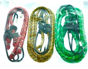 Gummiseile mit Haken 6er Pack Super Stretch Überlegene Stärke mit Gummikern  - Bild 1 von 5