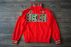 EUSKADI JACKET BILBAO FOOTBALL TRACK TOP BASQUE COUNTRY KAPPA VINTAGE MENS SMALL - Picture 1 of 11