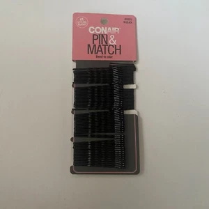 Conair Pin And Match  Bobby Pins Blend In Black Color 90 Pieces 55351Z Fall - Picture 1 of 2
