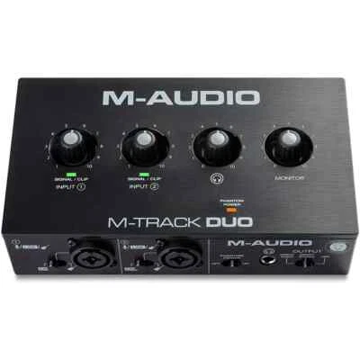 M-AUDIO M-TRACK DUO interfaccia usb a 2 canali (2 in/2 out) per mac e pc NUOVO - Immagine 1 di 4