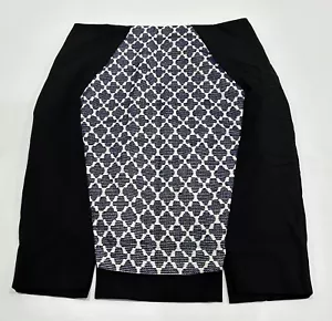 Ladies size 8 Black PORTMANS lined Decorative Skirt - Mini *VGC* - Picture 1 of 5