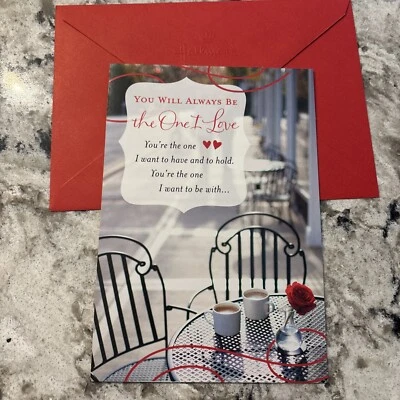 Tarjeta de felicitación con sello de 5”x7” Día de San Valentín El que amo esposo esposa Foto 1 de 4