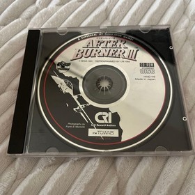 Rare FM-TOWNS software Afterburner 3 for SEGA FM Towns, used, CD