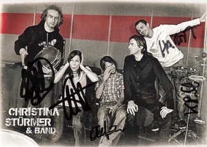 Christina Stürmer & Band, Original, alte Autogrammkarte, "Mama (Ana Ahabak)" - Bild 1 von 1