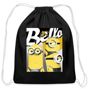 Minions Bello In Cool Design With Banana Cotton Drawstring Bag - Picture 1 of 5