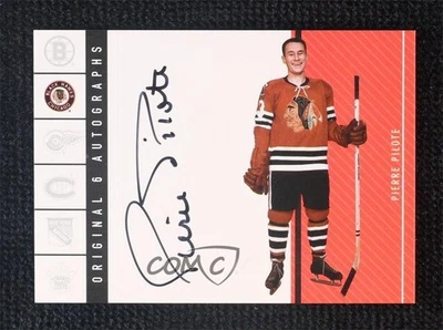 2003-04 Parkhurst Original Six Chicago Blackhawks Pierre Pilote #OS-PP Auto HOF - Image 1 of 2