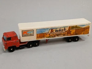 1970s Vintage Kmart Diecast Metal Semi Trailer Truck 1:64 Red Hong Kong - Picture 1 of 10