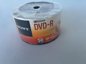Sony DVD-R 50 Pack 4.7GB 120 Min 16X Discos Grabables AccuCORE Nuevos - Imagen 1 de 5