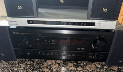 Denon AVR-2802 Receiver HiFi Stereo 6.1 Channel Home Theater Radio Phono No Remo - Image 1 of 4